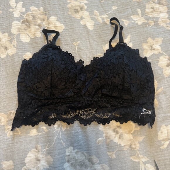 Abercrombie & Fitch Black Lace Bralette - NWOT - Picture 3 of 4